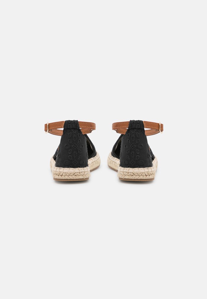 Chaussure Basse Anna Field Espadrillas Plates Boucle Noir Femme | QKO-6310990